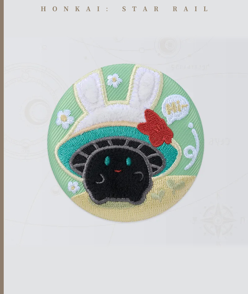 [Official Merch] Honkai: Star Rail Bunny Mushroom & Mushroom Bunny Series Embroidered Badge
