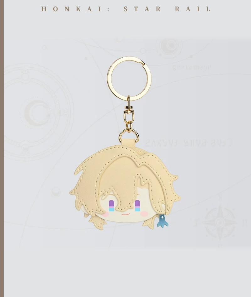 [Official Merch] HSR PU Leather Keychain Charm Big Head Series
