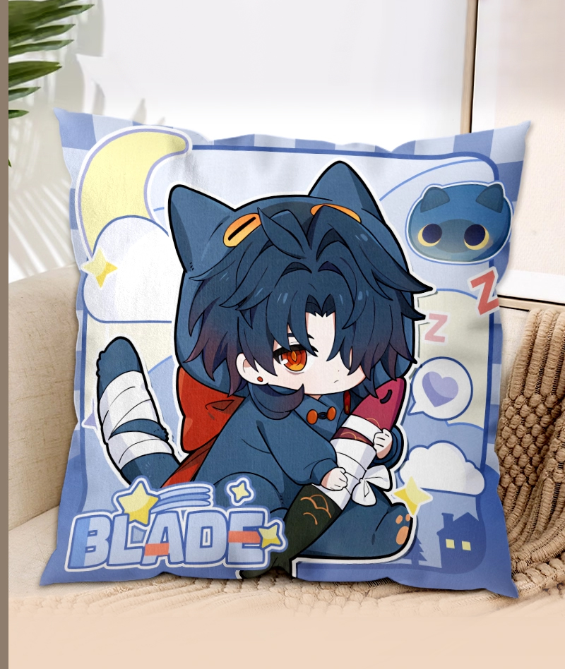 Honkai: Star Rail Sunday & Blade Throw Pillow