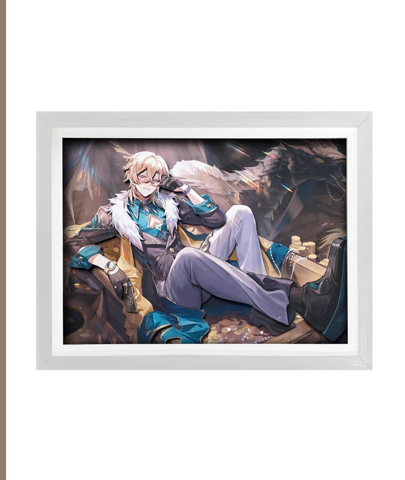 Honkai: Star Rail Aventurine 3D Hollow-Out Wall Art Decor