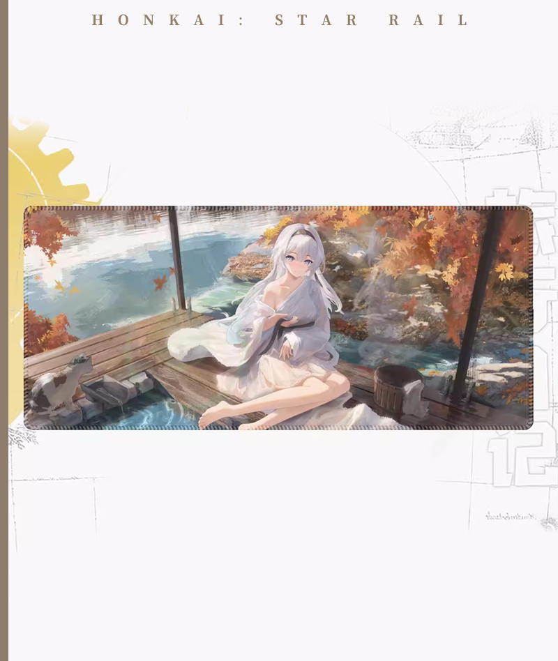 Honkai: Star Rail "Travel Diary" Mouse Pad - Castorice, Firefly & Sparkle