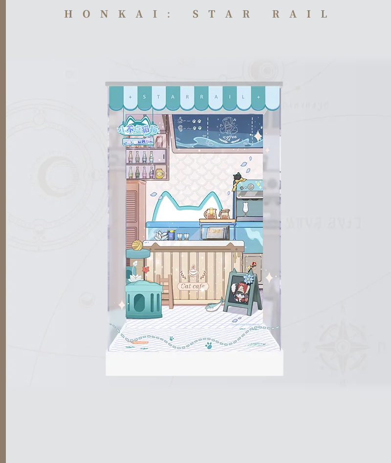 [Official Merch] HSR Chibi Cat Series Scale Figure Display Box