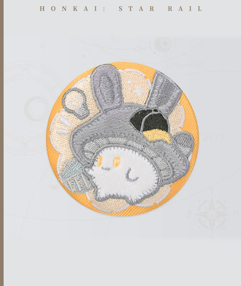 [Official Merch] Honkai: Star Rail Bunny Mushroom & Mushroom Bunny Series Embroidered Badge