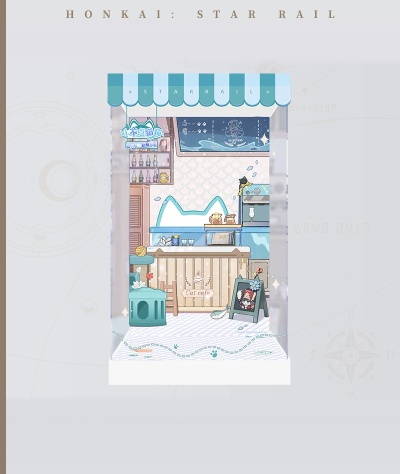 [Official Merch] HSR Chibi Cat Series Scale Figure Display Box