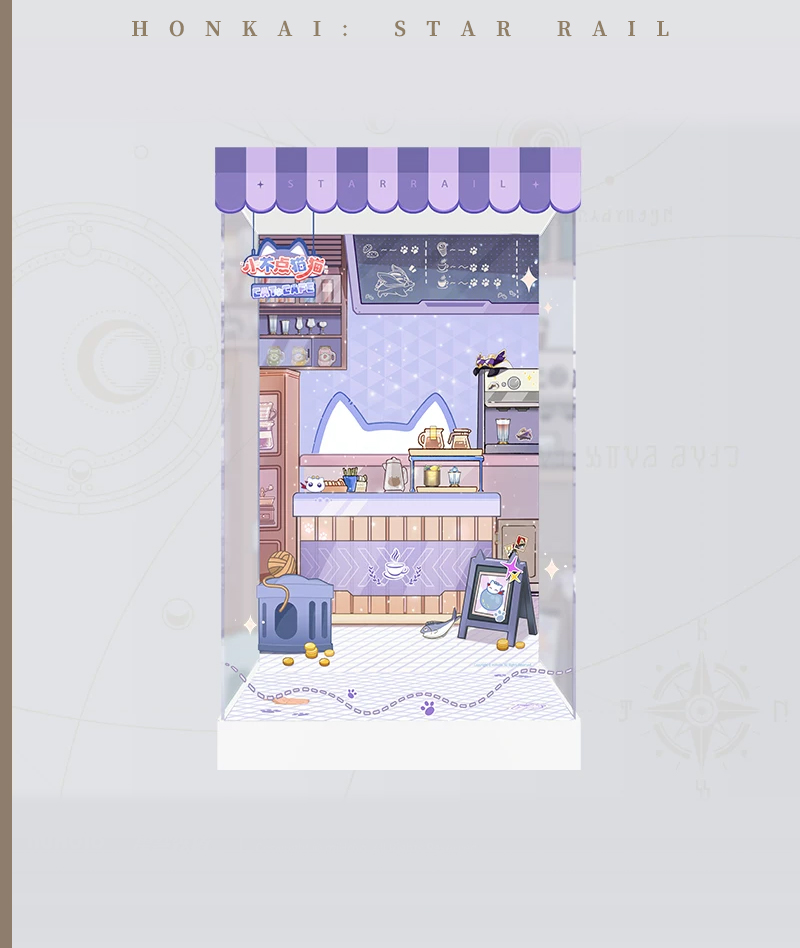 [Official Merch] HSR Chibi Cat Series Scale Figure Display Box