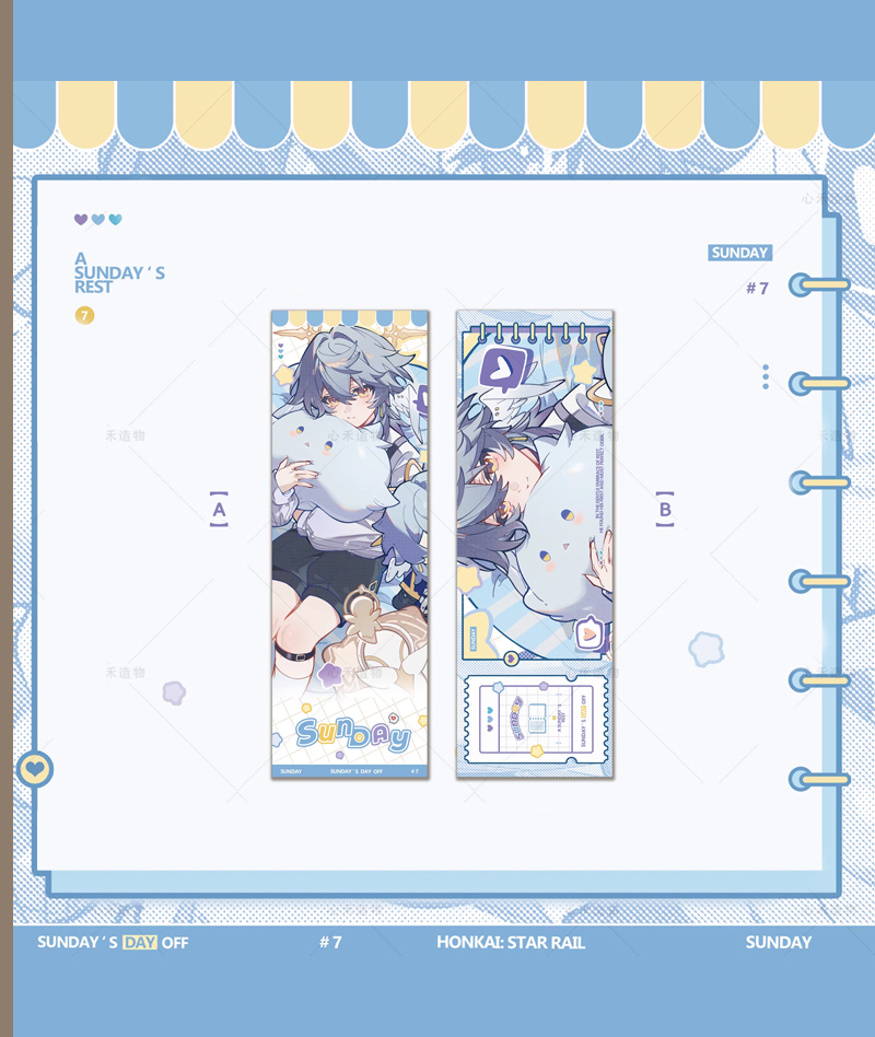 HSR Sunday Collection Badge & Acrylic Shikishi Board