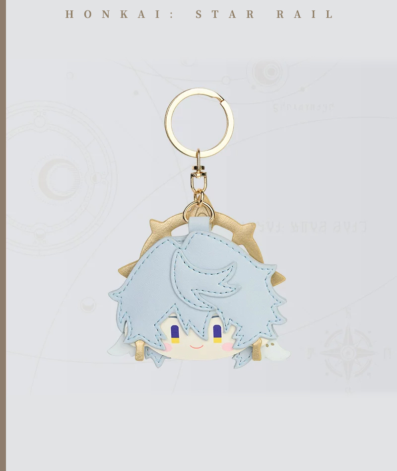 [Official Merch] HSR PU Leather Keychain Charm Big Head Series