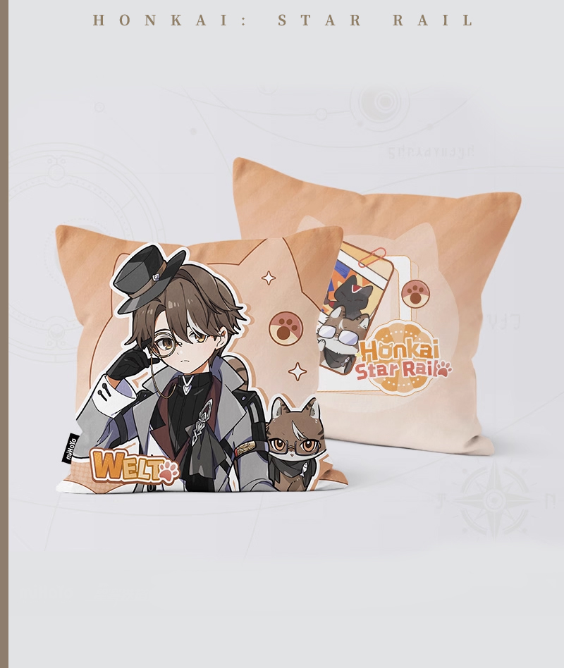 [Official Merch] HSR Chibi Cat Series Throw Pillow