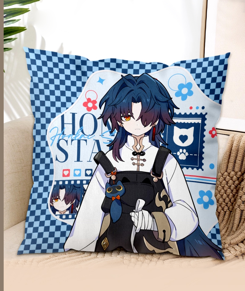 Honkai: Star Rail Sunday & Blade Throw Pillow