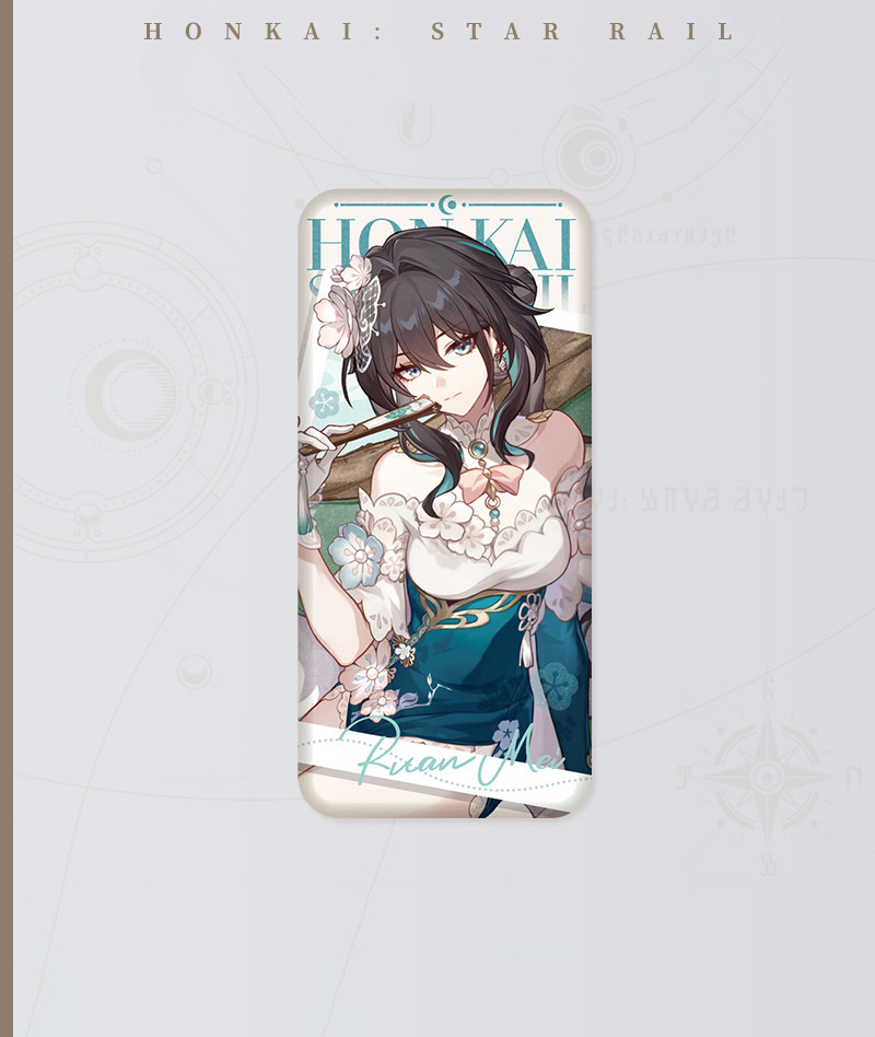 [Official Merch] HSR Ruan Mei Badge & Stand Plumblossom Letter Series