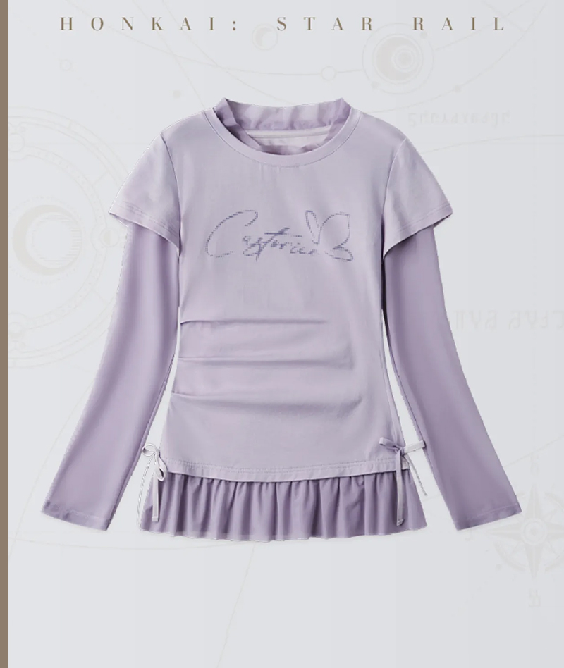[Official Merch] Honkai: Star Rail Castorice Impression Clothing Layered T-shirt