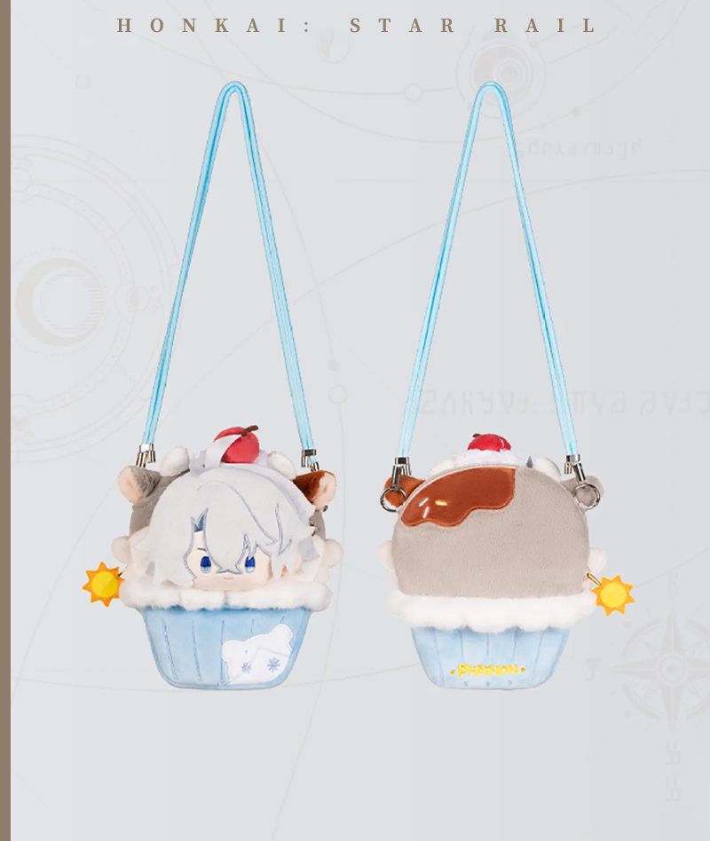 [Official Merch] Honkai: Star Rail Phainon Cupcake Plush Phone Pouch Big Head Series