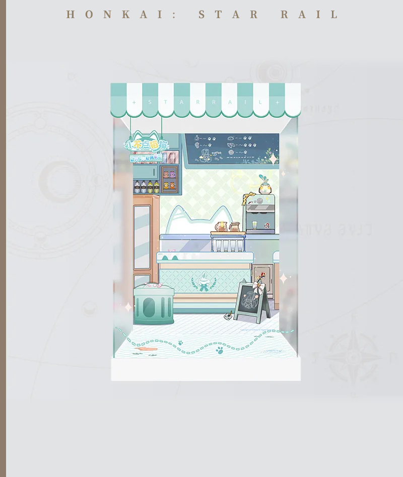 [Official Merch] HSR Chibi Cat Series Scale Figure Display Box