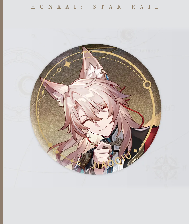 139-[Copy]HSR Cyrene Collection: Love Badge, Stand & Metal Bookmark