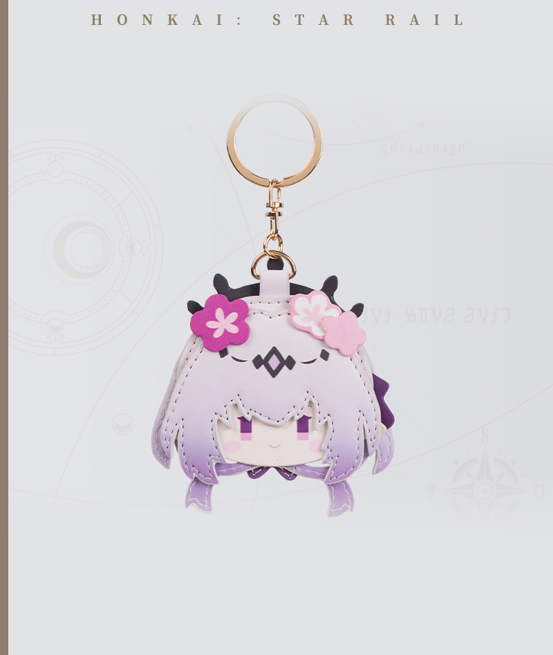 [Official Merch] HSR PU Leather Keychain Charm Big Head Series