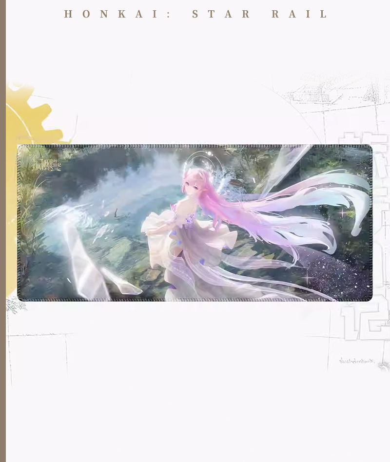Honkai: Star Rail "Travel Diary" Mouse Pad - Castorice, Firefly & Sparkle