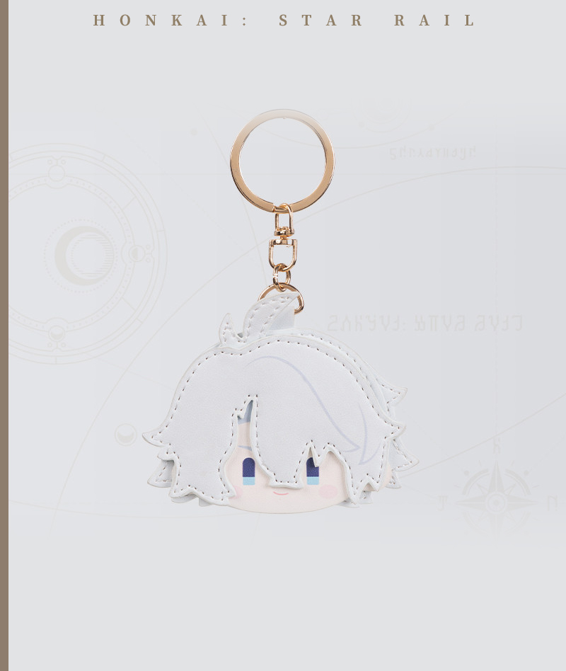 [Official Merch] HSR PU Leather Keychain Charm Big Head Series
