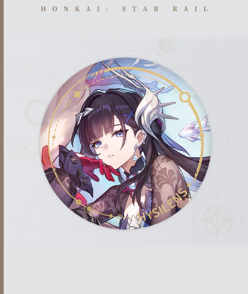 139-[Copy]HSR Cyrene Collection: Love Badge, Stand & Metal Bookmark