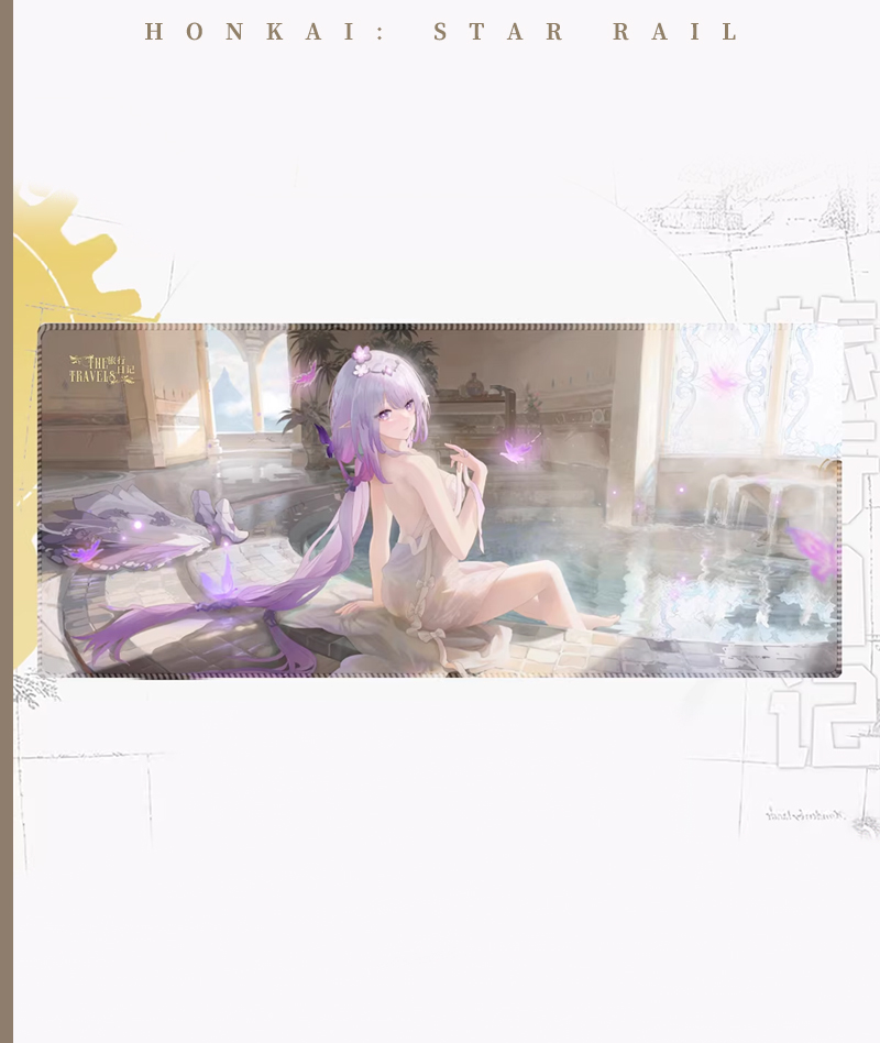 Honkai: Star Rail "Travel Diary" Mouse Pad - Castorice, Firefly & Sparkle