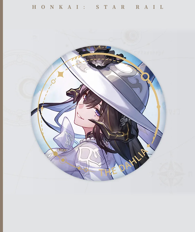 139-[Copy]HSR Cyrene Collection: Love Badge, Stand & Metal Bookmark