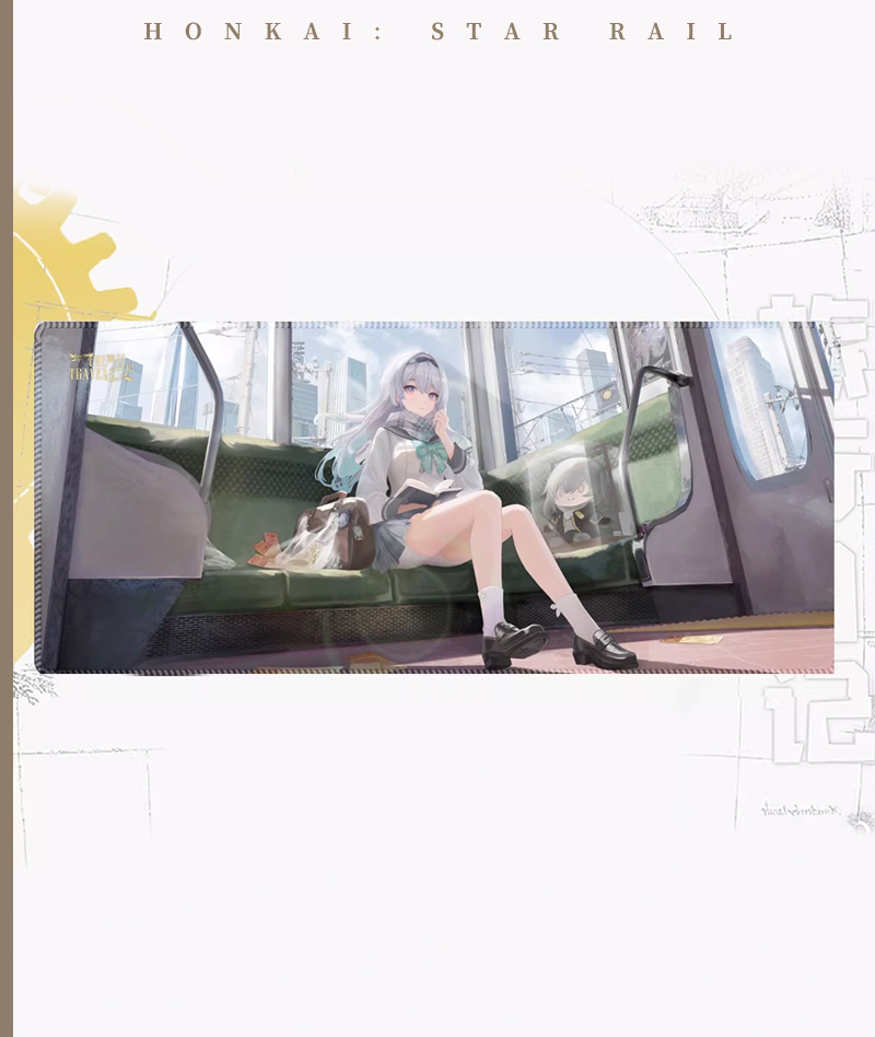 Honkai: Star Rail "Travel Diary" Mouse Pad - Castorice, Firefly & Sparkle