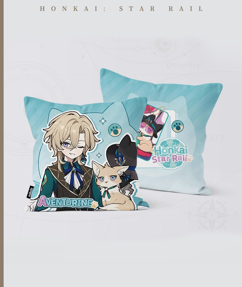 [Official Merch] HSR Chibi Cat Series Throw Pillow