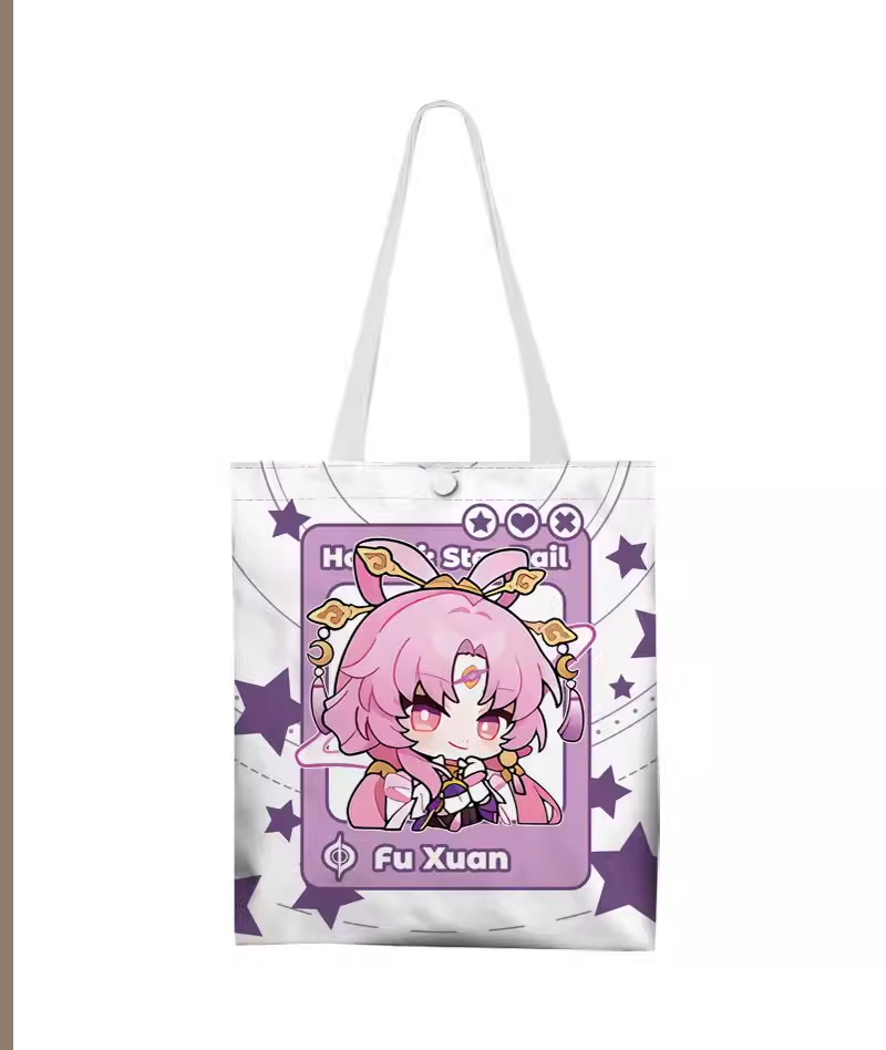 Honkai: Star Rail Chibi Canvas Tote Bag
