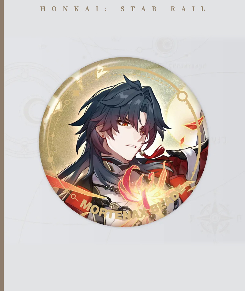 139-[Copy]HSR Cyrene Collection: Love Badge, Stand & Metal Bookmark
