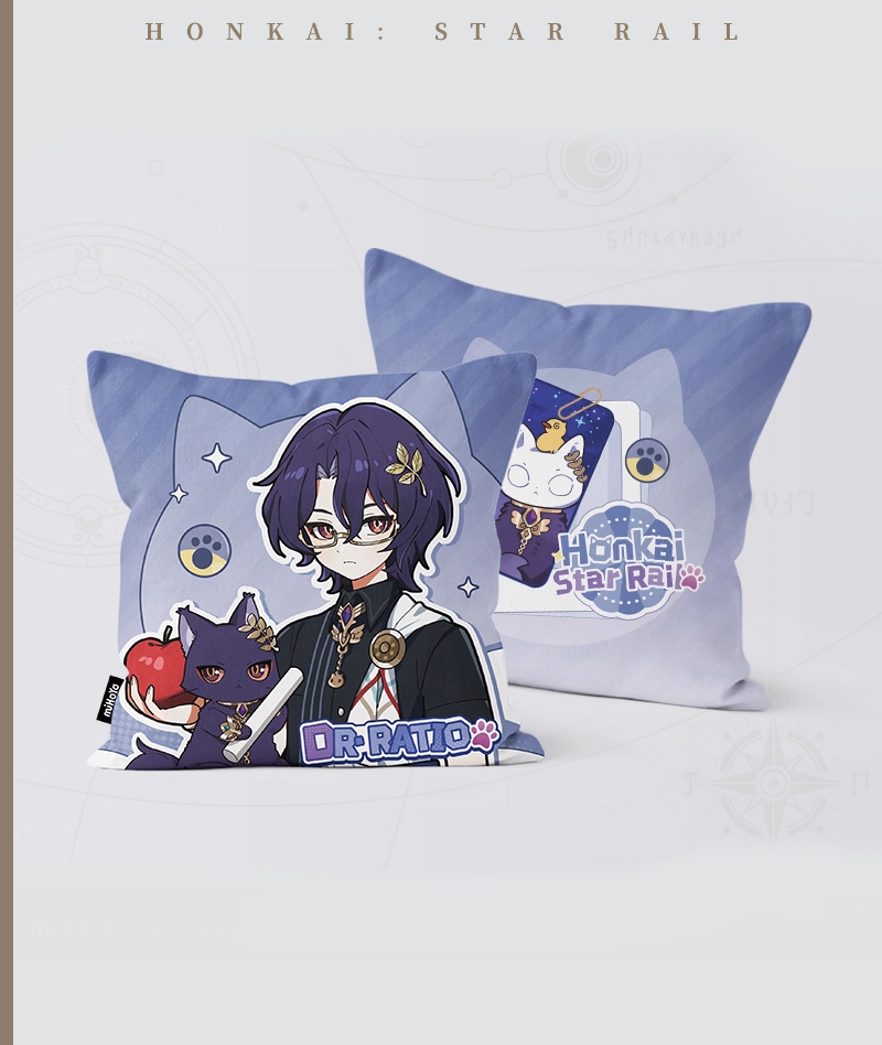 [Official Merch] HSR Chibi Cat Series Throw Pillow