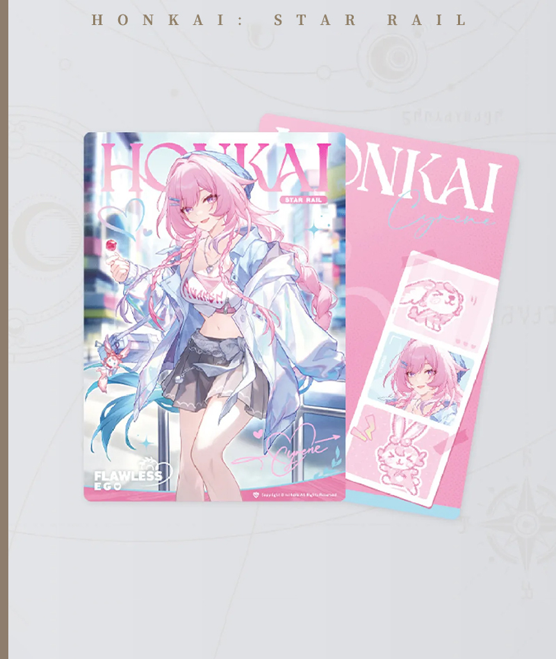 [Official Merch] Honkai: Star Rail Cyrene Badge & Plush Charm - Holiday Ver.