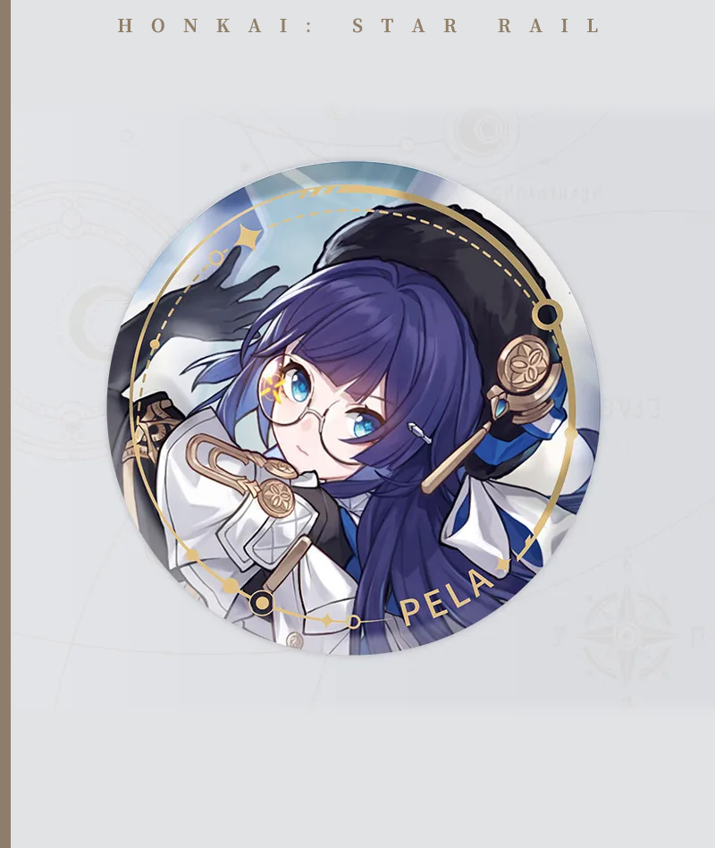 139-[Copy]HSR Cyrene Collection: Love Badge, Stand & Metal Bookmark