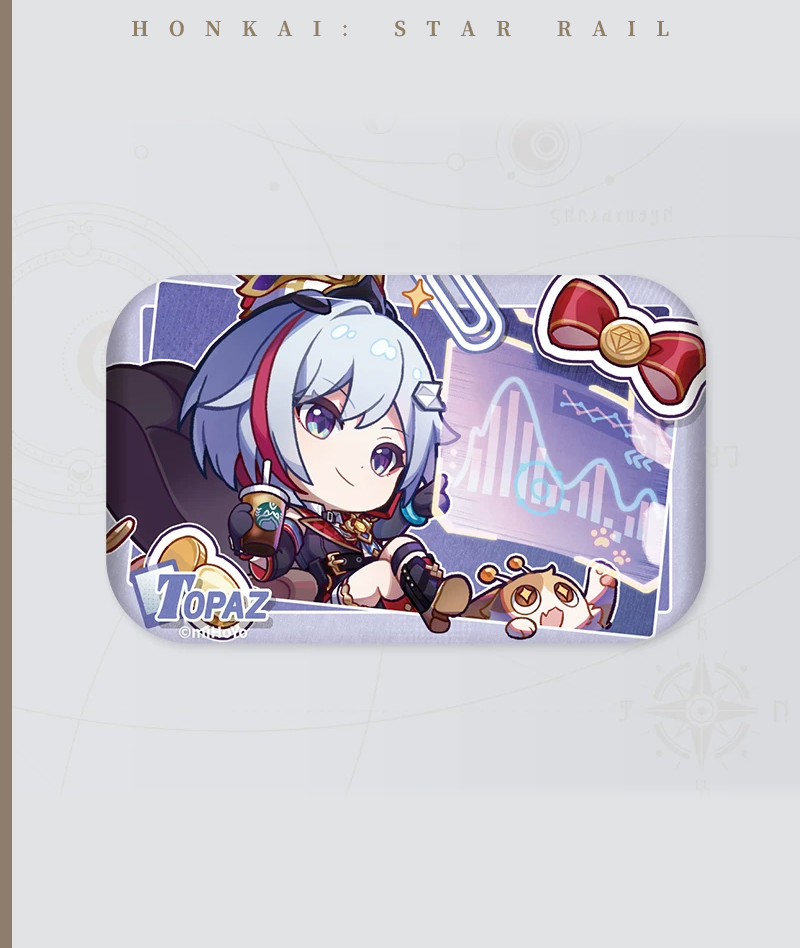 143-[Copy]HSR Cyrene Collection: Love Badge, Stand & Metal Bookmark