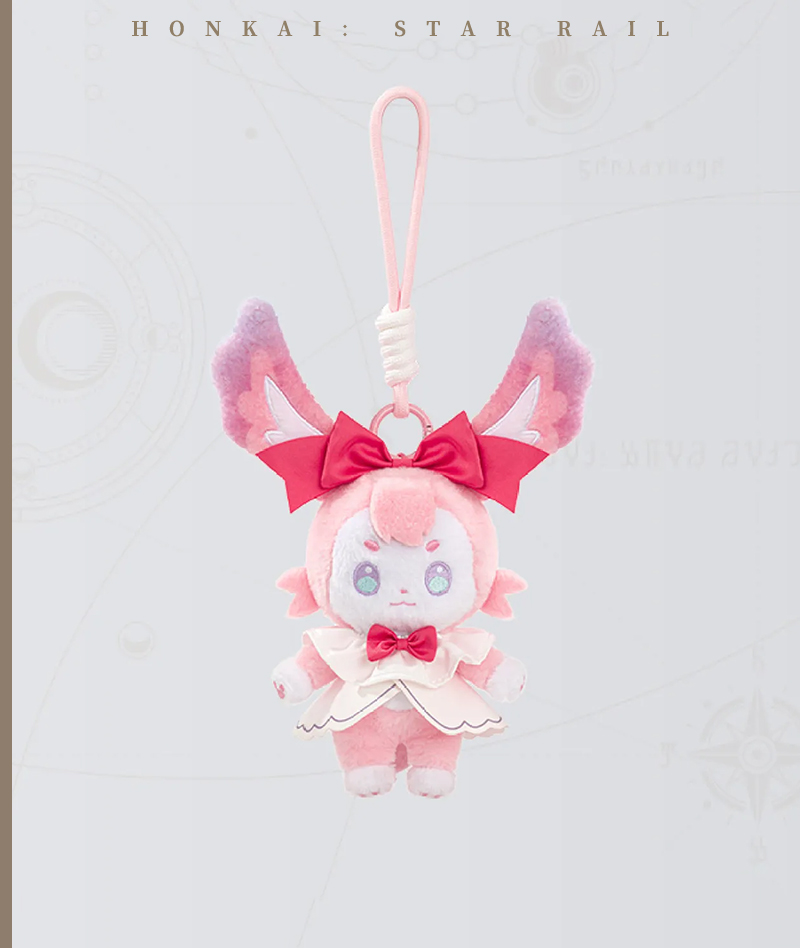 [Official Merch] Honkai: Star Rail Cyrene Badge & Plush Charm - Holiday Ver.