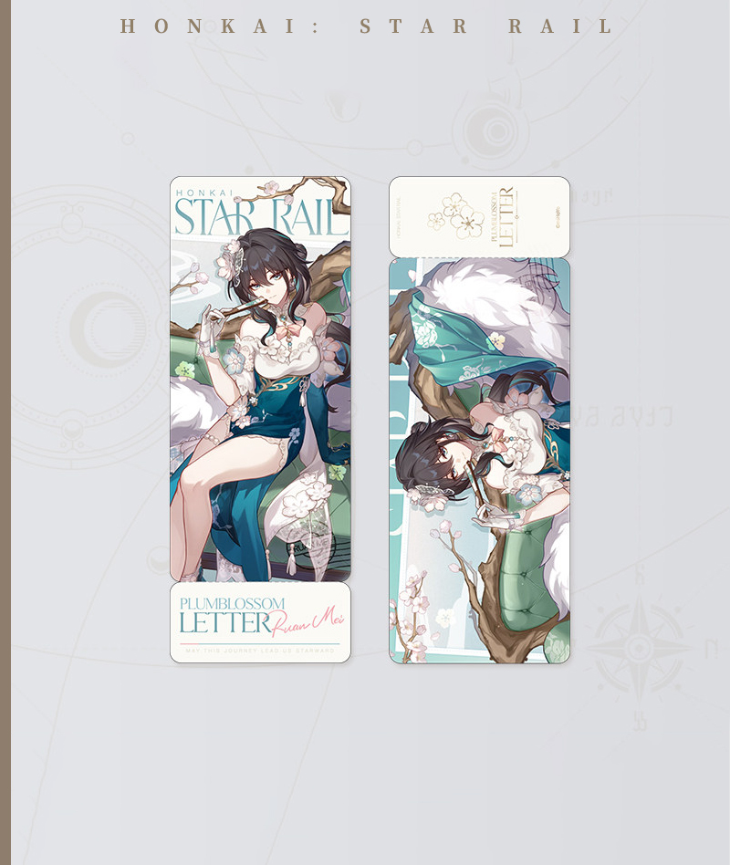 [Official Merch] HSR Ruan Mei Badge & Stand Plumblossom Letter Series