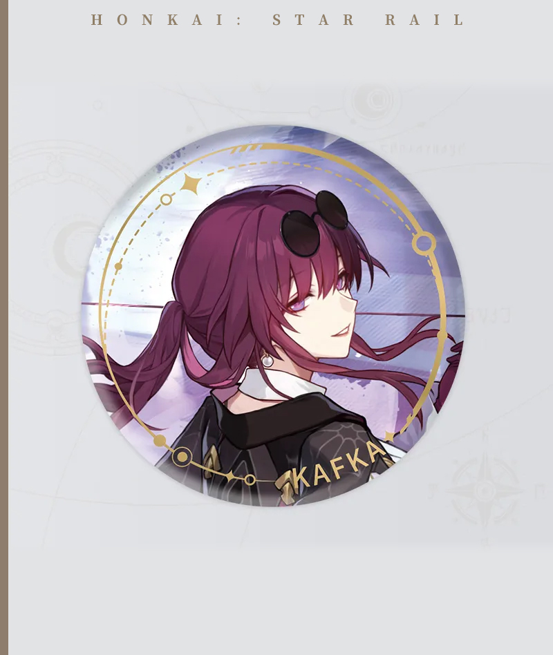139-[Copy]HSR Cyrene Collection: Love Badge, Stand & Metal Bookmark