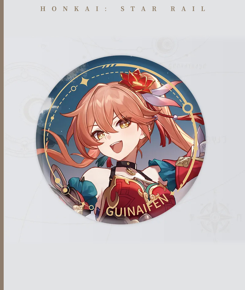 139-[Copy]HSR Cyrene Collection: Love Badge, Stand & Metal Bookmark
