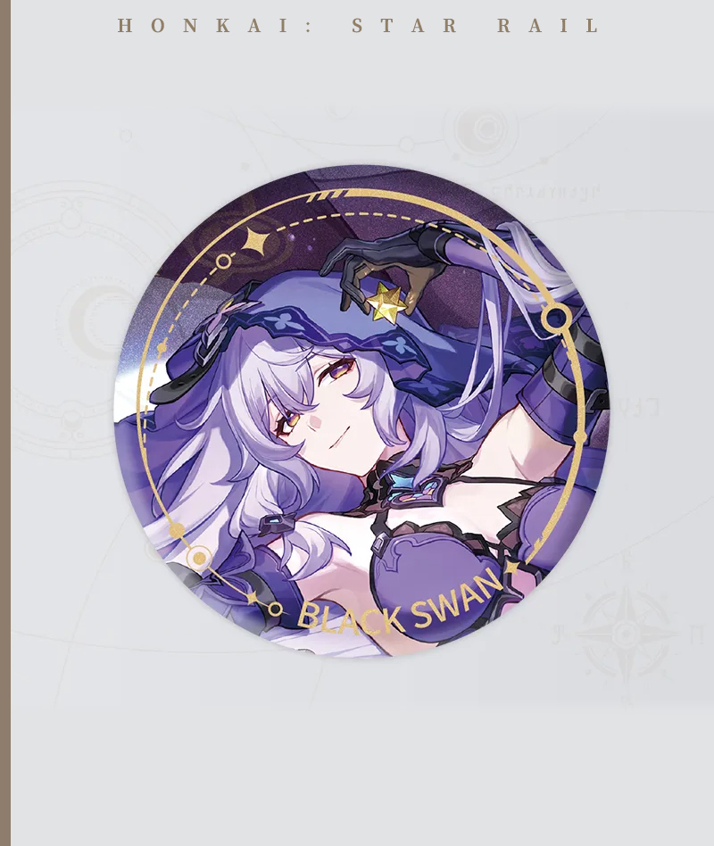 139-[Copy]HSR Cyrene Collection: Love Badge, Stand & Metal Bookmark
