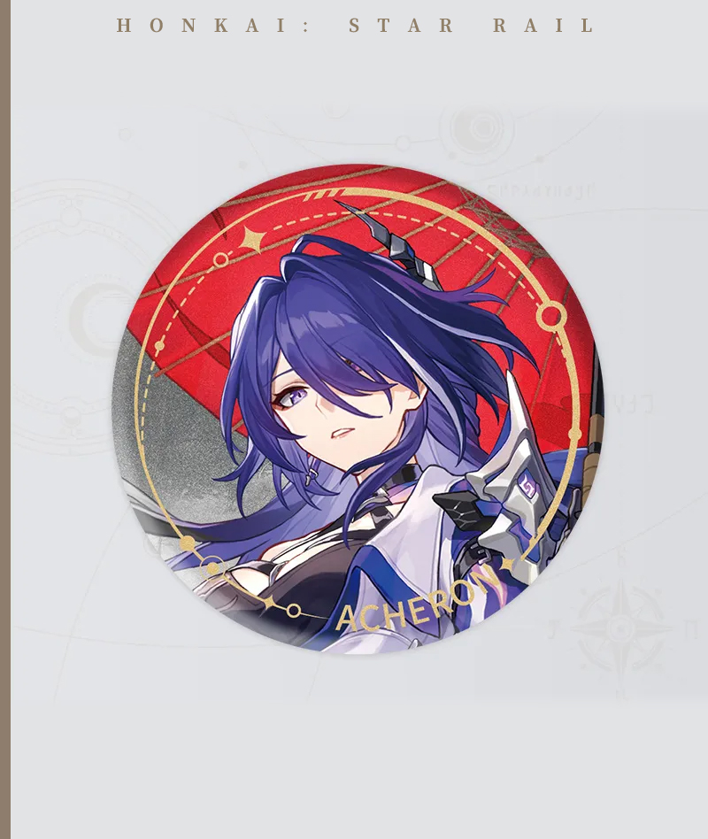 139-[Copy]HSR Cyrene Collection: Love Badge, Stand & Metal Bookmark