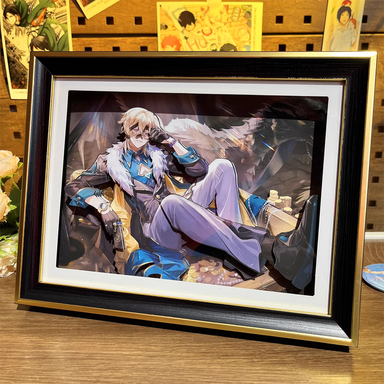 Honkai: Star Rail Aventurine 3D Hollow-Out Wall Art Decor