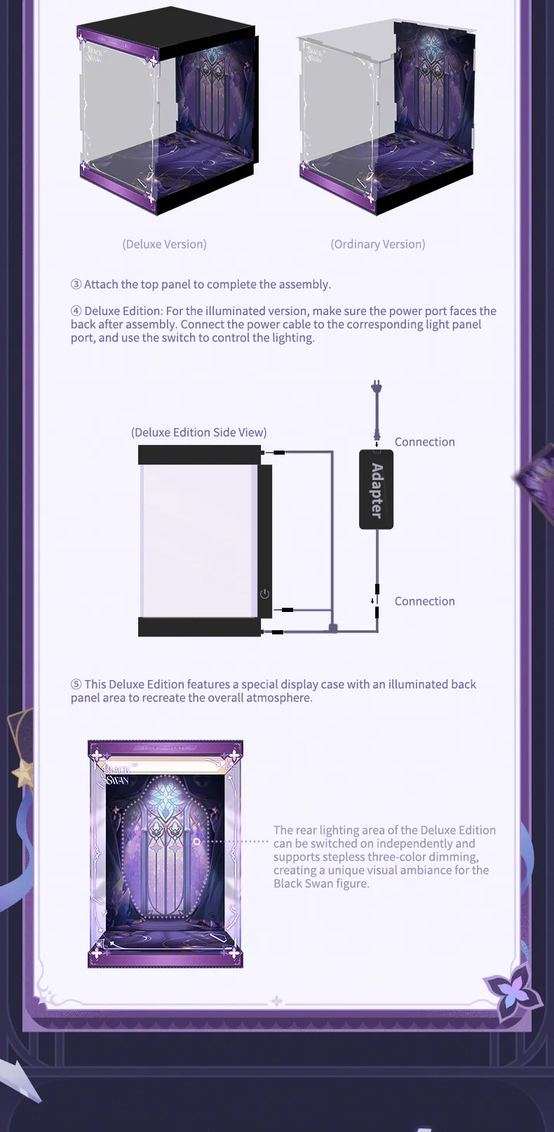 Official HSR Black Swan 1/7 Scale Figure Display Box – HSR Merch