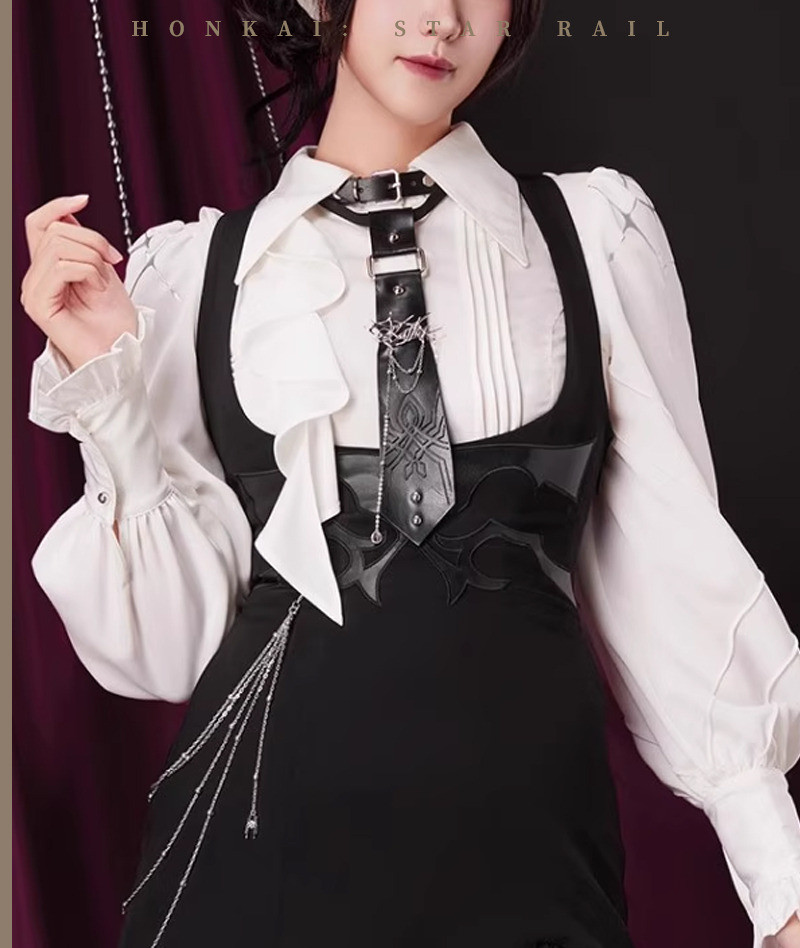 [Official Merch] HSR Kafka Impression Tie & Brooch