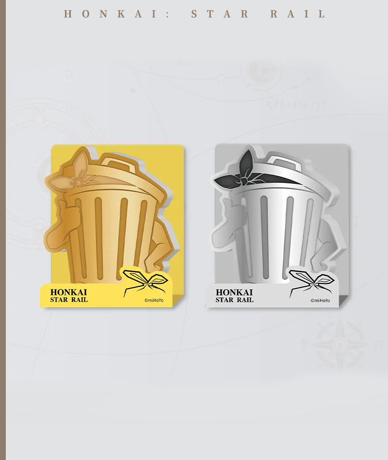 [Official Merch] HSR Lordly Trashcan Sticky Notes