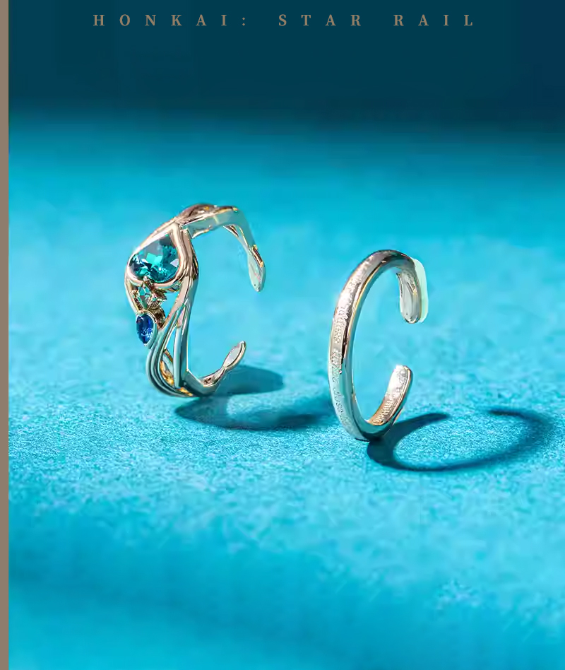 [Official Merch] HSR Aventurine Impression Ring Set