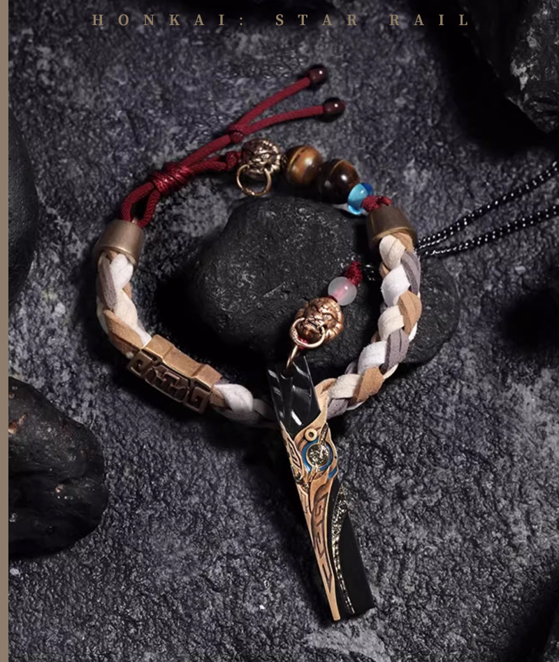 [Official Merch] HSR Jing Yuan Impression Necklace & Bracelet