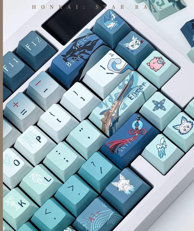 HSR Feixiao Keycap Set PBT Keyboard Caps Cherry Profile