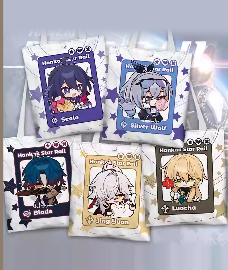 Honkai: Star Rail Chibi Canvas Tote Bag