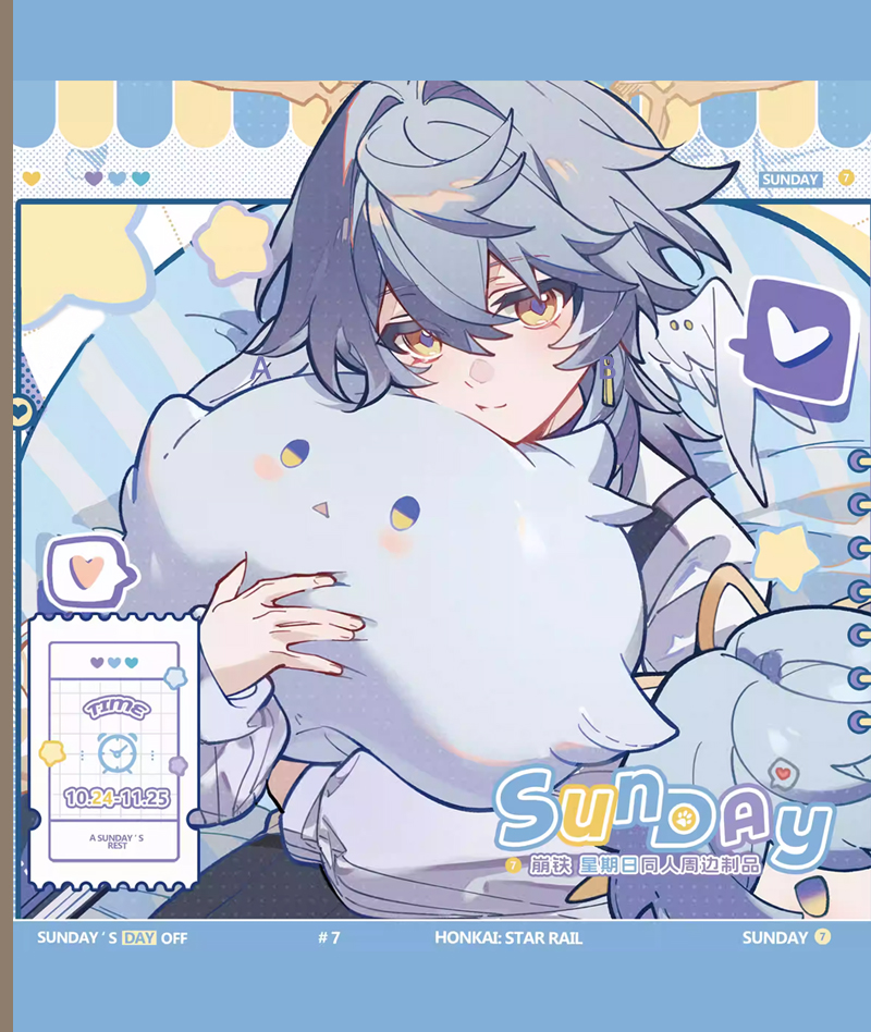 HSR Sunday Collection Badge & Acrylic Shikishi Board