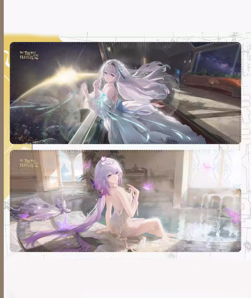 Honkai: Star Rail "Travel Diary" Mouse Pad - Castorice, Firefly & Sparkle