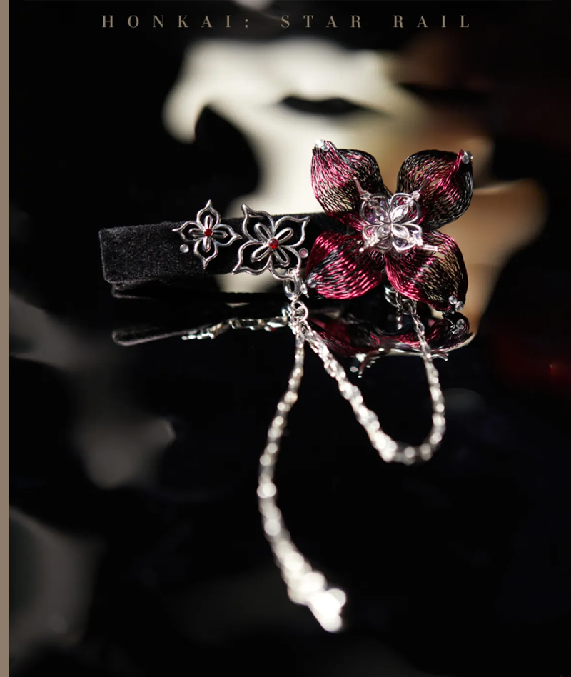 [Official Merch] HSR Evernight Impression Hair Clip & Brooch Set