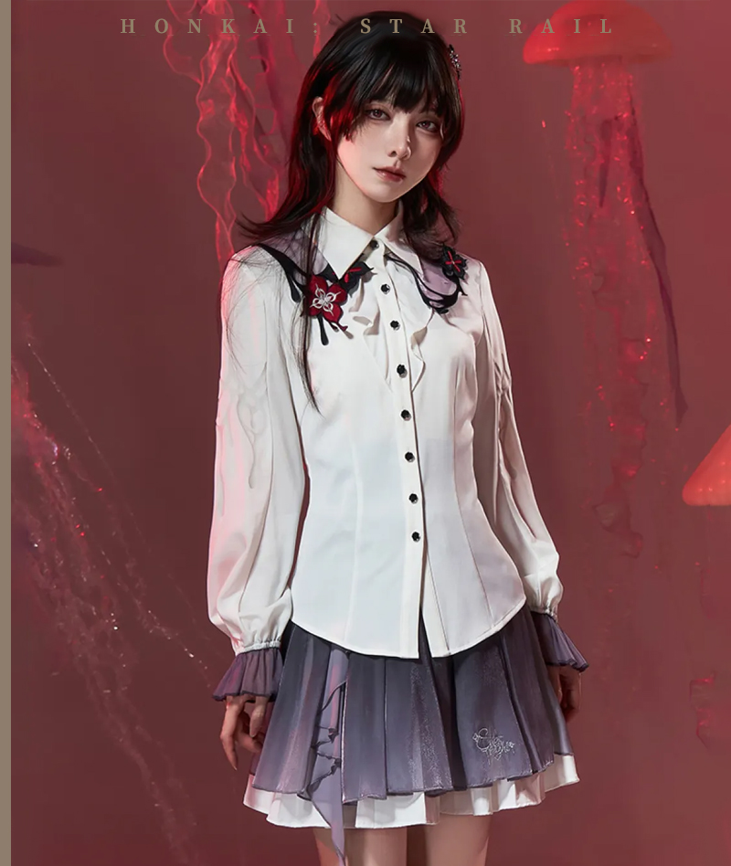 [Official Merch] HSR Evernight Impression Long-Sleeve Shirt